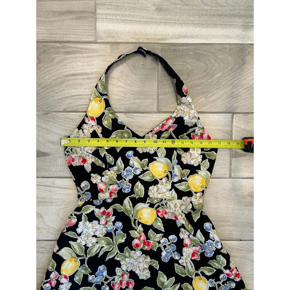 Positive Attitude Floral Halter Dress Size 12 - Picture 5 of 7